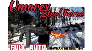 Shooting Snowmen With The Full Auto Umarex Steel Force BB Gun