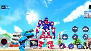 Giant Robot vs Future City Battle 🤖🚗✈️ | Robot Transformation Game 2026 | Android Gameplay