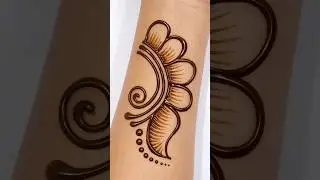 Quick Front Hand Mehndi Tutorial ⏱️ #mehndi #henna #letestmehndi #mehndidesign