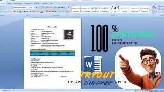 How to create a professional Bio-Data | Bio Data kasari Banaune | job bio data banaune tarika