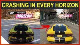 CRASHING a Viper In Every Forza Horizonl Evolution of Damage Model in Forza Horizon