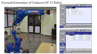 Прямая кинематика промышленного робота Yaskawa GP12