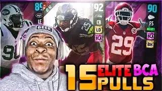 OMG PACKS ARE LIT! THE BEST EVER! 15 ELITE BCA PLAYER PULLS! Madden 17 Ultimate Team BCA MUT 17