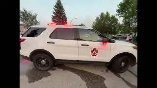 Winnipeg fire investigation k9 at River Park South