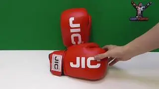 Боксерские перчатки JIC красные
