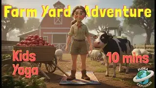 Farmyard Adventure | Kids Yoga | Flora Explorer Animated Yoga | Movement, Focus and Calm for Kids