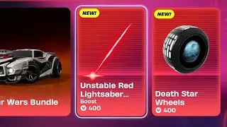 Fortnite Rocket Racing gameplay van de Unstable Red Lightsaber Boost (Star Wars)