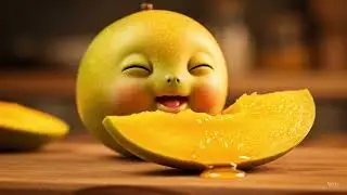 Oddly Satisfying Baby Fruit Eating Fruit Hyper Realistic AI ASMR