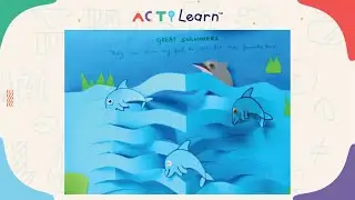 ActiLearn's Easy Jumping Dolphin Paper Craft - Electronic DIY for Kids.