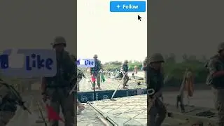 Floating bridge #trending #military #army #armytraining #shortvideo #shortsvideo #shorts #short