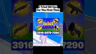 I Tried 60 Fps For The First Time 🤯 #fortnite #fortnitecreator