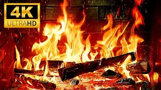 🔥 The Coziest Fireplace 4K UHD 🔥 Crackling Fireplace with Burning Fire Sounds 🔥 Fireplace Ambience