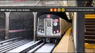 BMT Brighton Line Action: (B)(D)(N)(Q) Action + Miscellaneous Moves