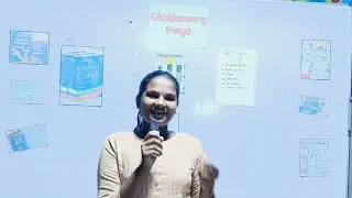 Explaining about dictionary pages by Thasmeka