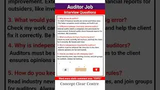 Auditor Job Interview Questions and Answers to ace your Dream Job