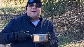 Mr. Bennett shows how to use boiling water to make snow!