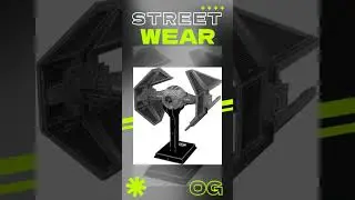 4D Cityscape Star Wars 3D Paper Model Kits - Imperial Tie Interceptor