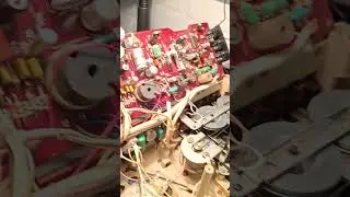Replacing the belts on the Elektronika M327 tape recorder