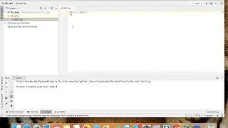 How to create project, files and run code on PyCharm