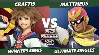Push the Limit 16 Winners Semis - Craftis (Sora, Sonic) Vs. mattheus (Captain Falcon) SSBU Ultimate