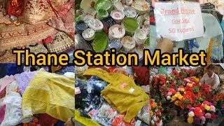 Thane station Market || Thane Street shopping vlog || Thane Diwali shopping vlog 2022