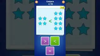 🚀🔢 Bigger or Smaller? Learn Number Comparison 🧠✨ Math Fun for Kids 🎉 #shorts