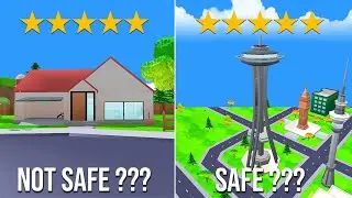 Dude Theft Wars Which Place is The Safest To Survive 5 Star Police Chase ??? 🤔🤔🤔