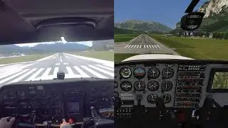 Aerofly FS 2 vs Real Life: Innsbruck (LOWI) Landing in a Cessna 172