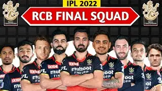 IPL 2022 - Royal Challenges Bangalore Full Squad | RCB Final Players List 2022 | RCB Squad 2022
