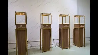 Luxury Jewelry Pedestal Showcase Factory: Custom Display Case for High-End Retailers