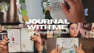 chat & journal with me | featuring september's patreon printables