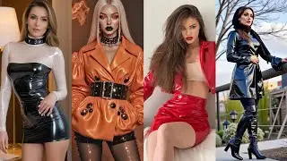 New Royal fashion leather outfits latex pants leather leggings pvc outfits #latest #fashion #new 