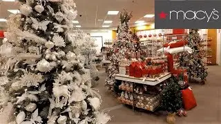 CHRISTMAS AT MACY'S - CHRISTMAS SHOPPING ORNAMENTS DECORATIONS HOME DECOR CLOTHING TOYS