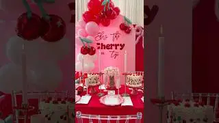 She&rsquo;s literally the cherry on top 🍒🥹🎀 #girlbirthday #cherry #preppy #happybirthday