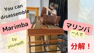 Disassembling the marimba