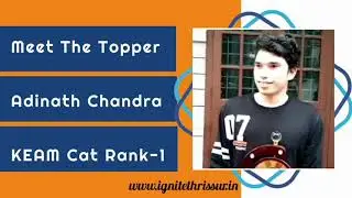 Success Story of IGNITE -NATA TOPPERS KEAM RANK-3 ADINATH CHANDRA  -