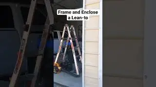 I&rsquo;m enclosing a 200 sq ft lean-to attached to my enclosed building.#diy #fixityourself #renovation