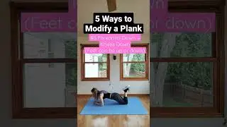 How to Modify a Plank Exercise (Plank Modifications) #Shorts
