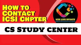 ICSI Study Center, ICSI Chapter Contact details? How to Contact to ICSI Students Study Center? #cs