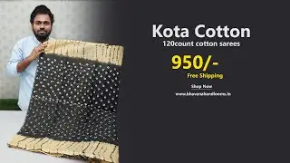 Kota Cotton 120count sarees | New Collections | Mana Handloom Sarees
