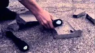Rayovac Indestructible Flashlight Test #1 -- Smashing