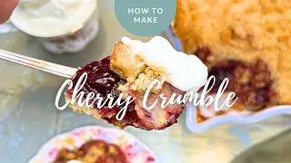 Easy Cherry Crumble (Vintage Recipe!)