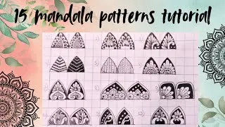 15 mandala patterns for beginners ✨mandala art 🎨 creative spirit
