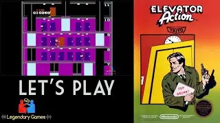 Elevator Action - Nintendo Entertainment System (NES) - Let's Play - Gameplay - (1983)