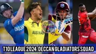 Deccan Gladiators Squad 2024 | T10 League Deccan Gladiators Squad 2024 | M N Cricket |