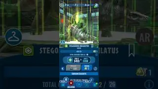 Increase HEALTH to the STEGOSAURUS UNGULATUS#jurassicworldalive #jurassicworlddinosaur #shortvideo