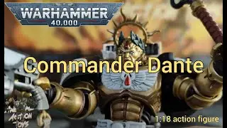 Фигурка командира Кровавых Ангелов Данте из Warhammer 40k в масштабе 1:18 от JoyToy. Очень круто.