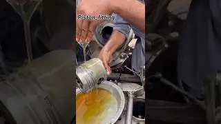 Expert Mechanic piston fitting installation amazing technique #shortsfeed #technology #amazing