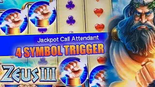 $100 PER SPIN ★ 4 BONUS TRIGGER ON ZEUS 3 ★ HIGH LIMIT SLOT PLAY ➜ JACKPOT WIN