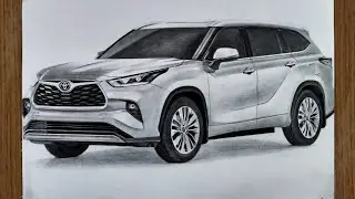 Toyota Highlander SUV Drawing